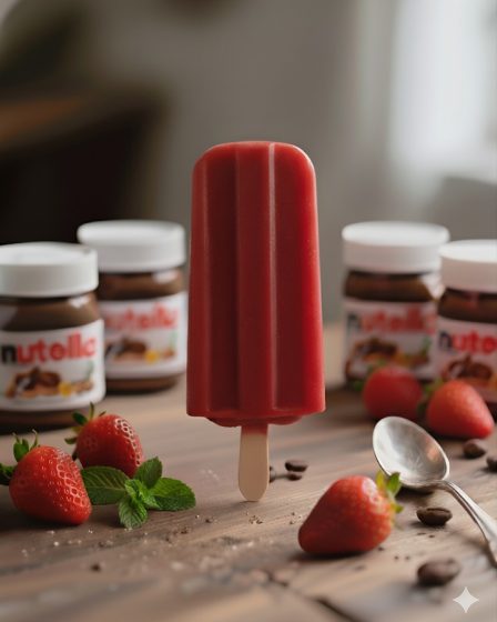 Frutilla rellena de nutella